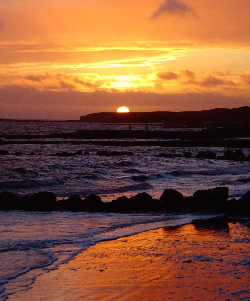 A firey sunset